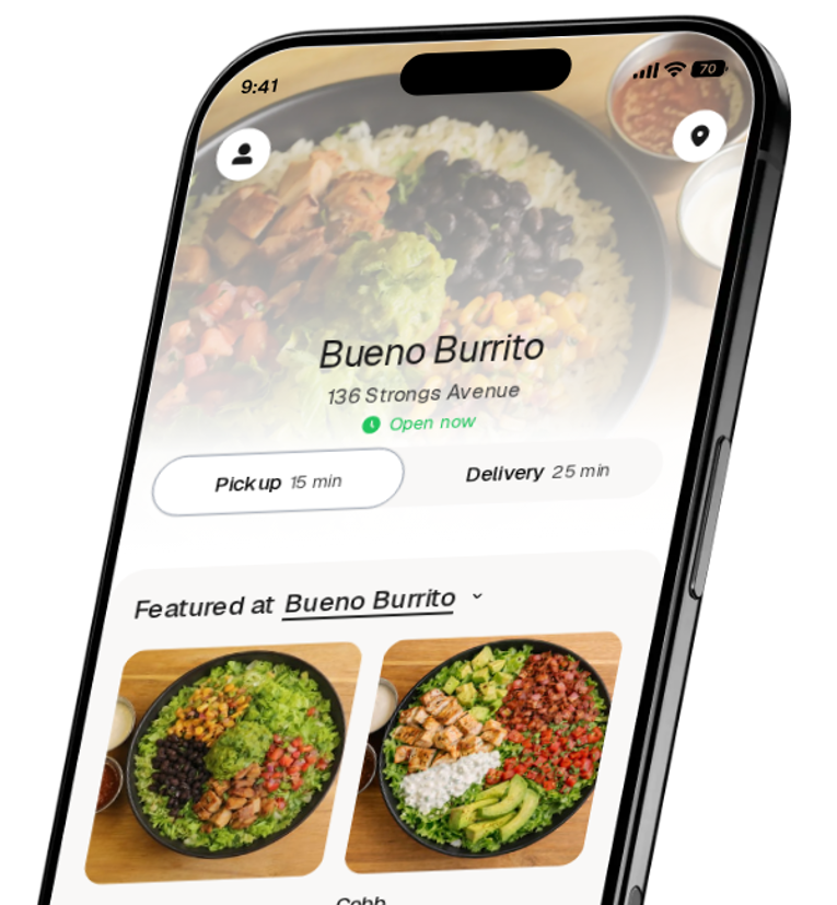 Bueno Burrito app preview