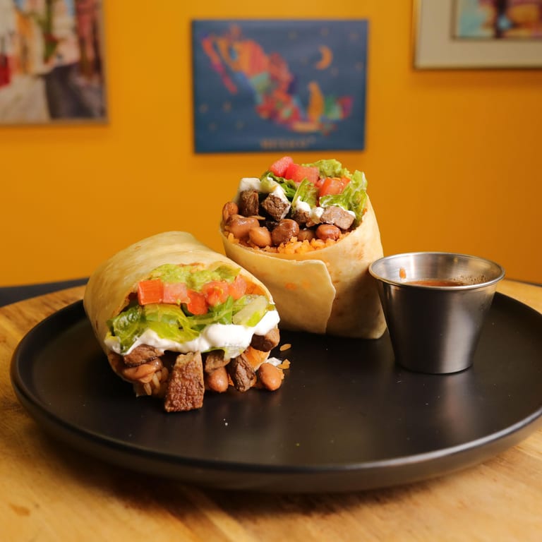 Lunch at Our Mexican Diner: Burritos Galore